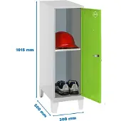 Simonlocker Montadas Dism.mini+ban+pies Skab 1015x300x500 Mm