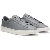 BOSS Sneakers i læder med kopsål og signature-stripe-stikninger