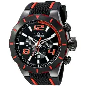 Invicta Herreur 20109 S1 Sort/Gummi Ø52 mm