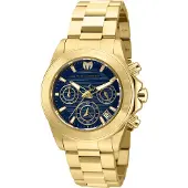 TechnoMarine Dameur TM-219015 Blå/Gul guldtonet stål Ø38 mm