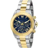 TechnoMarine Dameur TM-219012 Blå/Gul guldtonet stål Ø38 mm