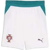 Puma Portugal 2026 Shorts Youth, Clothing, White/Green Lagoon, 9-10Y