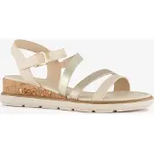 Bonprix Sandaler med rem beige / guld