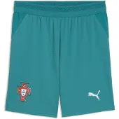 Puma Portugal 2026 Shorts Youth, Clothing, Green Lagoon/White, 11-12Y