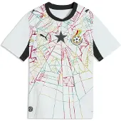 Puma Ghana 2026 Home Jersey Youth, Clothing, White/Black, 7-8Y