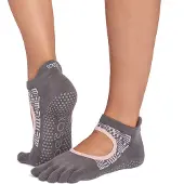 Toesox Full Toe Ultra Fine Knit Bellarina Pilates Grip Sokker