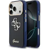 GUESS IML 4G Script Metal Case til iPhone 17 Pro - Blå