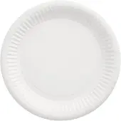 Papstar 11175, Plade, Rund, Pap, Hvid, Monokromatisk, 100 stk