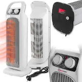 FORCEKRAFT VARMEVENTILATOR ELEKTRISK Termostatsøjle 2000W