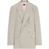 HUGO Blazer med relaxed fit og dobbeltradet lukning