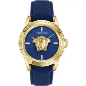Versace Herreur VESN00322 V Code Blå/Læder Ø43 mm