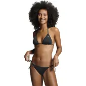 Puma Swim Women's Bikini Bottoms Side Tie, Clothing, Black, M