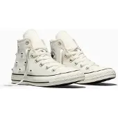 Converse - Sneakers dame - Chuck Taylor All Star Classic High Egret/Black/Egret til Unisex - Størrelse 39 - Hvid