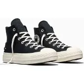 Converse - Sneakers dame - Chuck Taylor All Star Lift High Black/Black/Egret til Unisex - Størrelse 39 - Sort