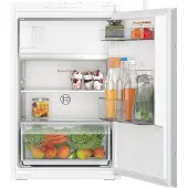 Bosch Serie | 2 KIL22NSE0 - Køleskab med fryseenhed - til indbygning - niche - bredde: 56 cm - dybde: 55 cm - højde: 88 cm - 119 liter - Klasse E