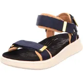 Woden Sandaler 'Line' navy / lysebrun