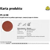 Klingspor Velcro slibeskive 150 mm, korn 60 (PS18E) 50 stk