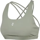 Hummel Sports-BH 'HIIT Impact' khaki / hvid