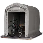 TOOLPORT 1,6x2,4m, Garagetelt, PVC-teltdug, grå, uden statikpakke