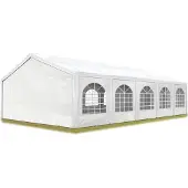 TOOLPORT 5x10m, Partytelt, PE-teltdug, hvid