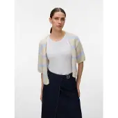 Vero Moda Cardigan 'VMMaybe' beige / lyseblå / lys pink