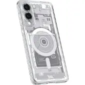 Spigen Ultra Hybrid Mag-etui med MagSafe til Samsung Galaxy S25 Edge med print - Hvid