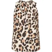 LASCANA Bluse beige / brun / sort