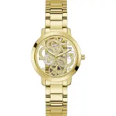 GUESS Analogt ur 'Quattro Clear' guld