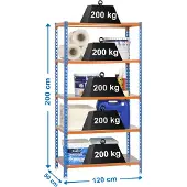 Simonclick Megaplus 5/500 Metalhylde 2000x1200x500 Mm