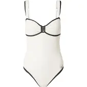 Karl Lagerfeld Badedragt creme / sort