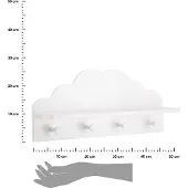 Atmosphera hvid vægholder Cloud med hylde