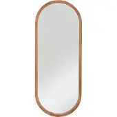 Atmosphera spejl oval i trækant, Gianni, 35 x 90 cm