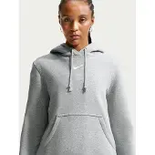 Nike Hættetrøje NSW Phoenix Fleece - Grå/Hvid Kvinde, størrelse Small