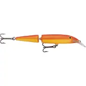 Rapala Jointed Floating 13cm - Guld Fluorescerende Rød