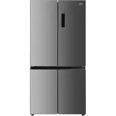 Beko GNO46623MXPN - Køleskab/fryser - frans dør-bundfryser - bredde: 79 cm - dybde: 73 cm - højde: 180 cm - 466 liter - Klasse D - kæledyrs-inox