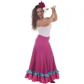 Creaciones Llopis Sevillansk Fuchsia Danse Dragt