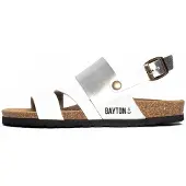Bayton Sandaler med rem 'Vitoria' sølv / hvid