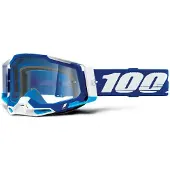 100% Goggles 100% RACECRAFT 2 BLUE (linse gennemsigtig anti-fog, LT 88-92% + 10 tear-offs) (NY)