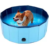 24hShop Hundepool med ventil 80x30cm / pool til hund / hundebassin / hundebad