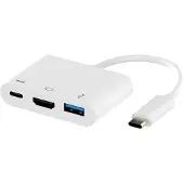Sinox PRO USB C Hub. 0,15m. Hvid