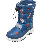 Playshoes Snowboots 'Weltraum' blå / grå / rød