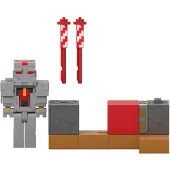 Mattel Minecraft fyrværkerilancer + figur-sæt