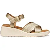 Geox Dame Melciona Sandaler Lyse Guld/Papyrus Lt Gold/Papyrus