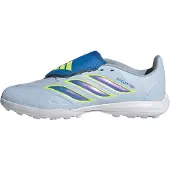 Adidas Predator League Fold-over Tongue TF Ice Cold Precision - Lyseblå/Blå/Gul Børn - Turf (TF), størrelse 35