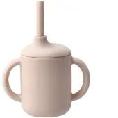 Scandi Living Idun krus med sugerør silikone 120 ml Blush