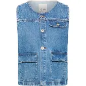 Ichi Vest 'IHPamila' blue denim