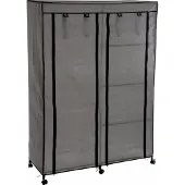 5 Five tekstilskab til tøj 118x48x168 cm sort