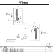 Shimano Fc-en500 Venstre Pedalarm