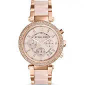 Michael Kors Dameur MK5896 Parker Rosa guldfarvet/Rosaguldtonet stål