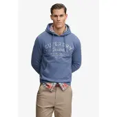 Superdry Superdrytil mænd. M2014448A Lo-Fi Dockside sweatshirt blå (S), Casual, Bomuld